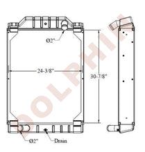 US TRUCK Radiator - M1078 M1079 M1080 M1083 M1084 M1085 M1086 M1087 M1088 M1089 M1090 M1091 M1095 M1096 - 30 7/8" x 24 3/8" x 3 9/16"