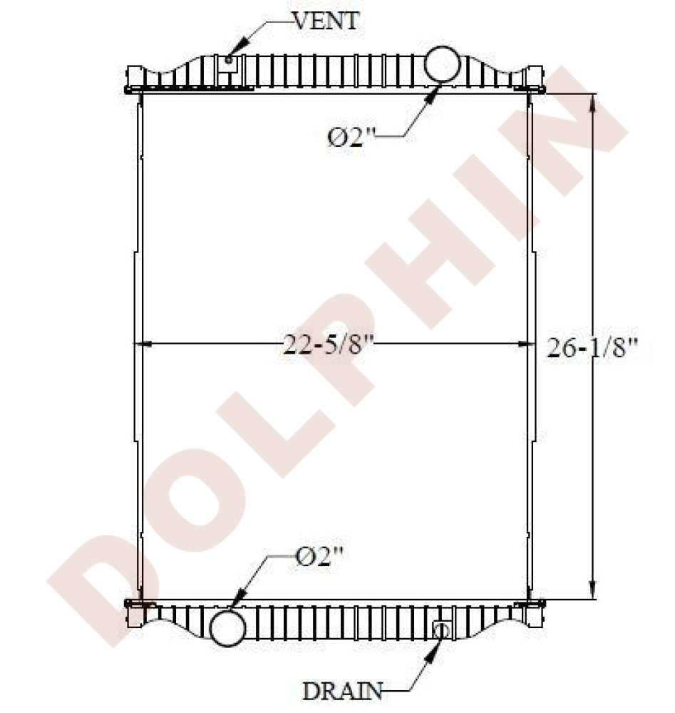 MACK RADIATOR - 	Freedom (2000) 26-1/8'' x 22-5/8'' x 1-7/8''