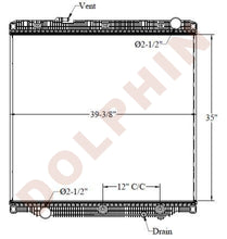FREIGHTLINER RADIATOR, NEWER CASCADIA 35'' x 39-3/8'' x 2-1/8''