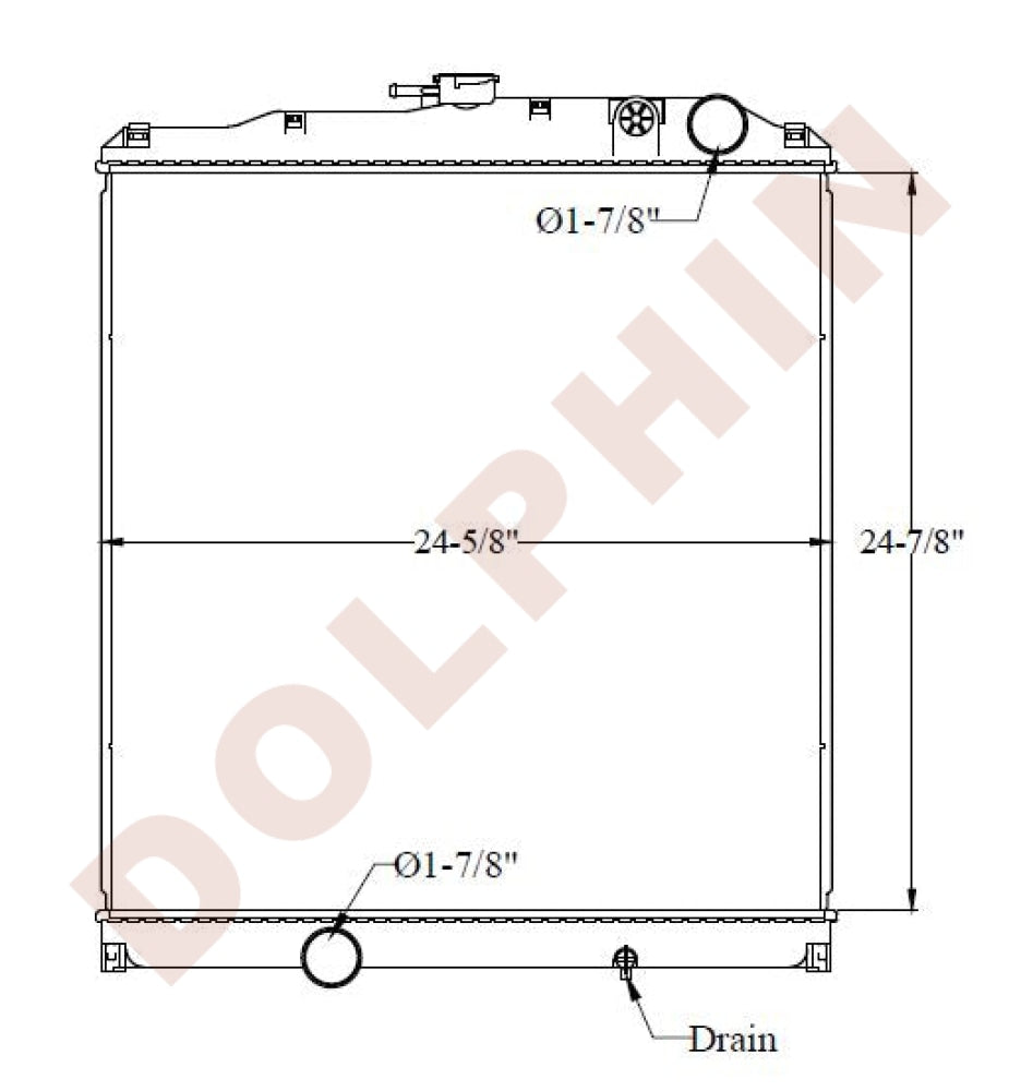 MITSUBISHI RADIATOR FK, FM, FN, (2001-2008) 24-7/8