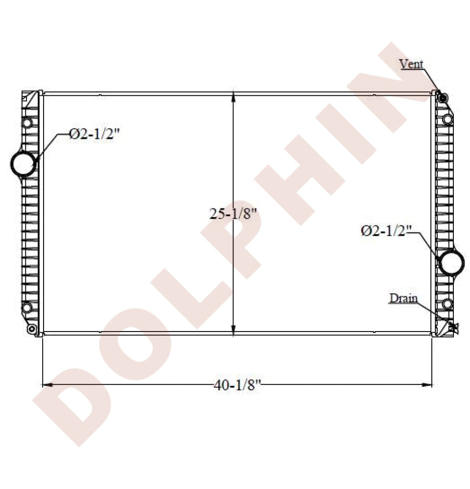 INTERNATIONAL RADIATOR, Prostar/Eagle 9200 (2008-2011) 40-1/8'' x 25-1/8'' x 2-1/8''
