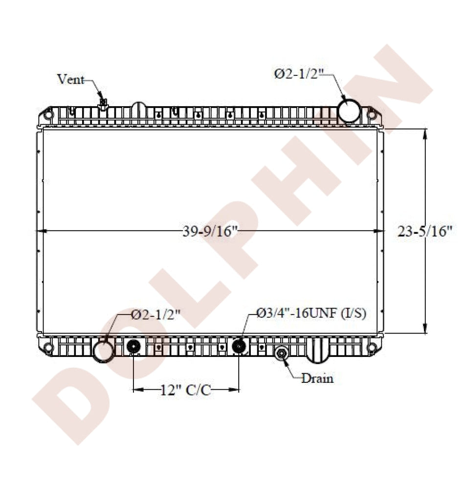 FREIGHTLINER RADIATOR XC, Sterling Motorhome 23-5/16