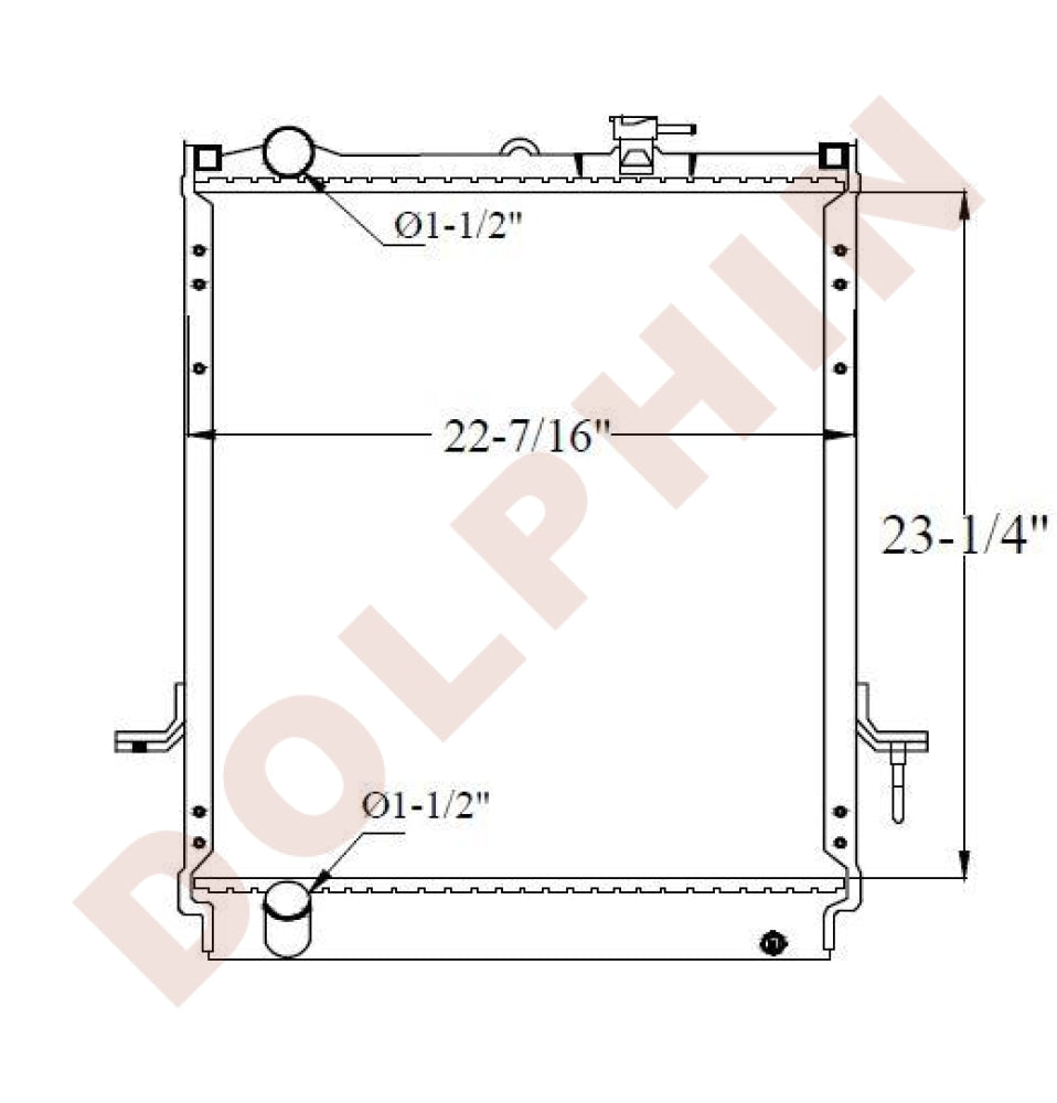 ISUZU RADIATOR - NQR, NPR (1999-2003) 23-1/4