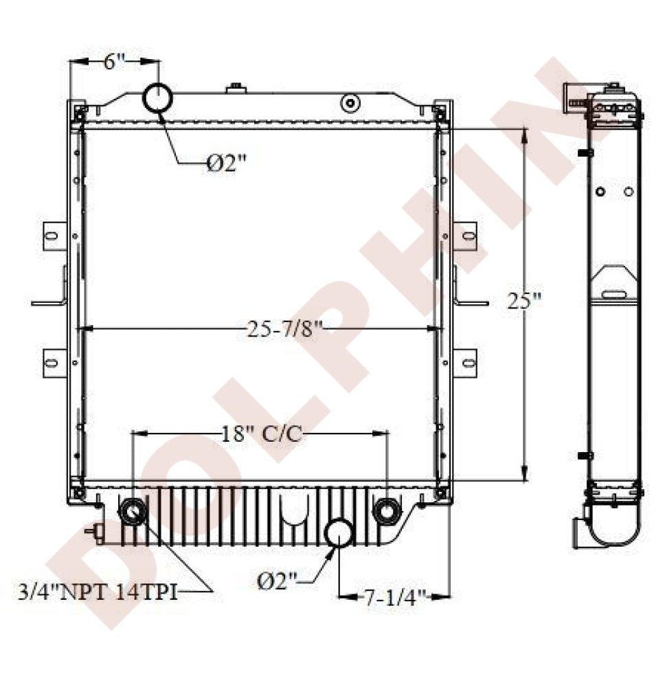 radiator for FREIGHTLINER Vision Conventional School Bus