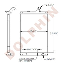 MACK RADIATOR - (7054R) 38-3/4" x 27-1/2" x 2-1/8"