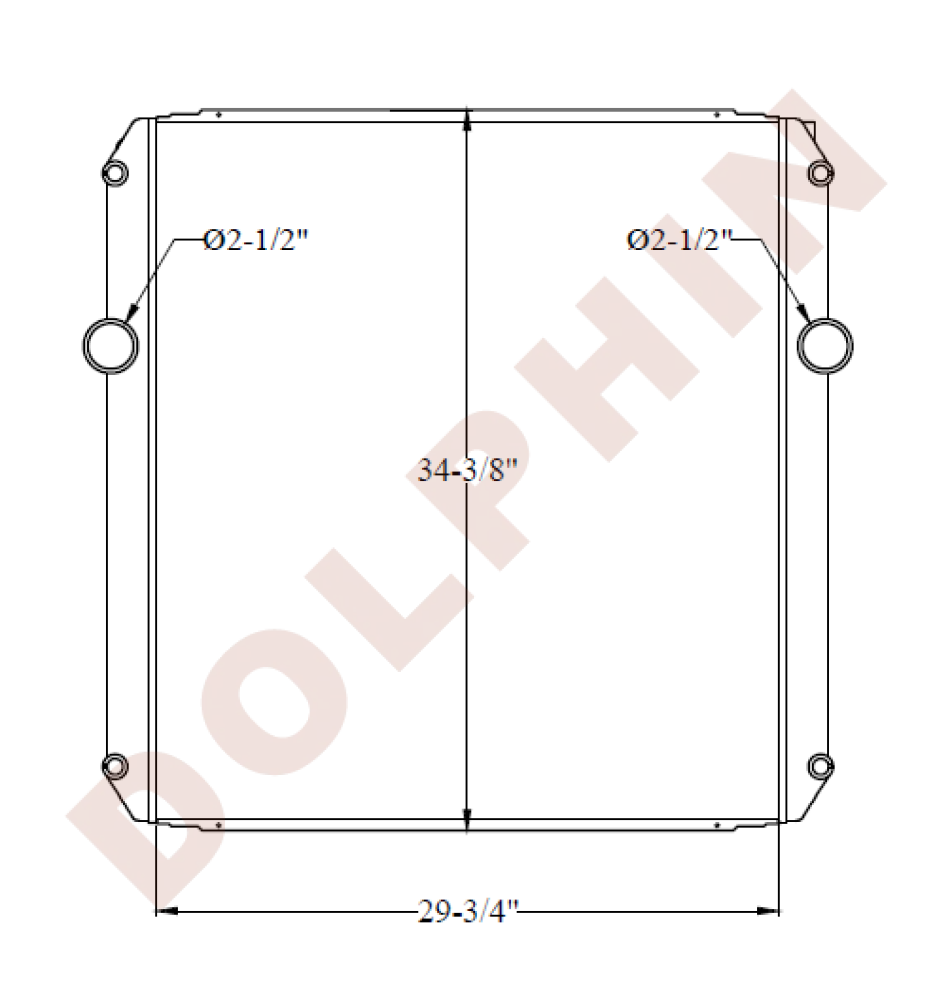 Nova Bus (Radiator) 29-3/4 X 34-3/8 5-1/2’ Combi Cooler