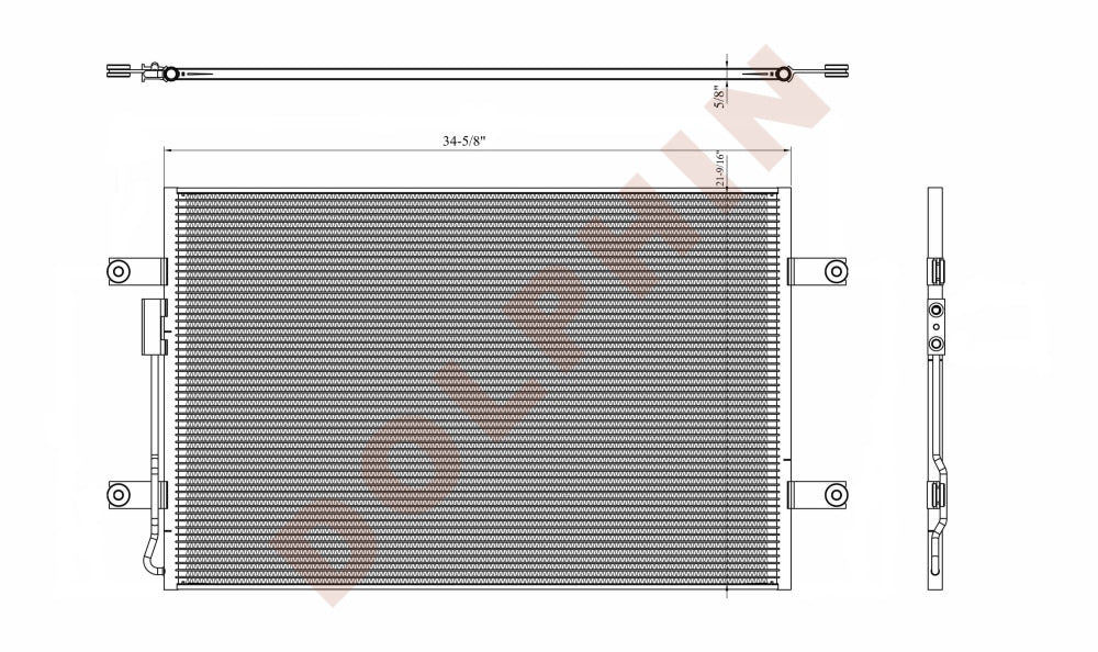FREIGHTLINER CONDENSER 34-5/8'' x 21-9/16