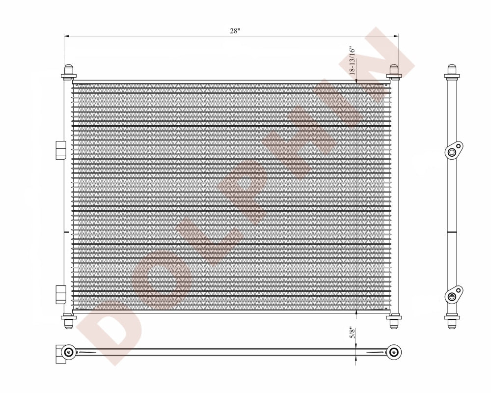 INTERNATIONAL CONDENSER (2018-2020) LONESTAR, 28'' x 18-13/16