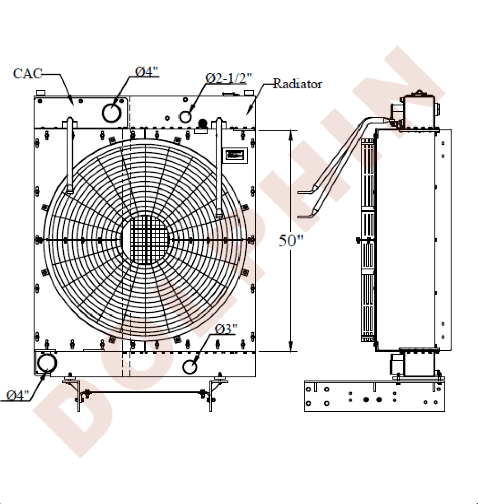 COMBI COOLER CATERPILLAR - CAT C15, C16, C11 (50