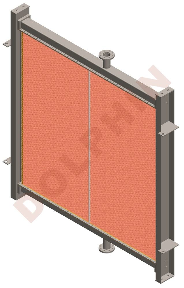WARTSILA GENERATOR RADIATOR - 16 SW 280, Overall Size 107-7/8 x 102-5/8 x 8-5/8