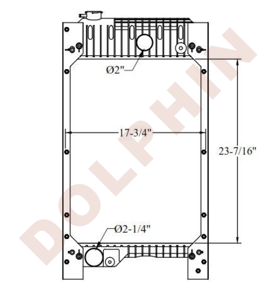 PERKINS GENERATOR RADIATOR - 23-7/16’’ x 17-3/4’’ x 4’’ Radiator