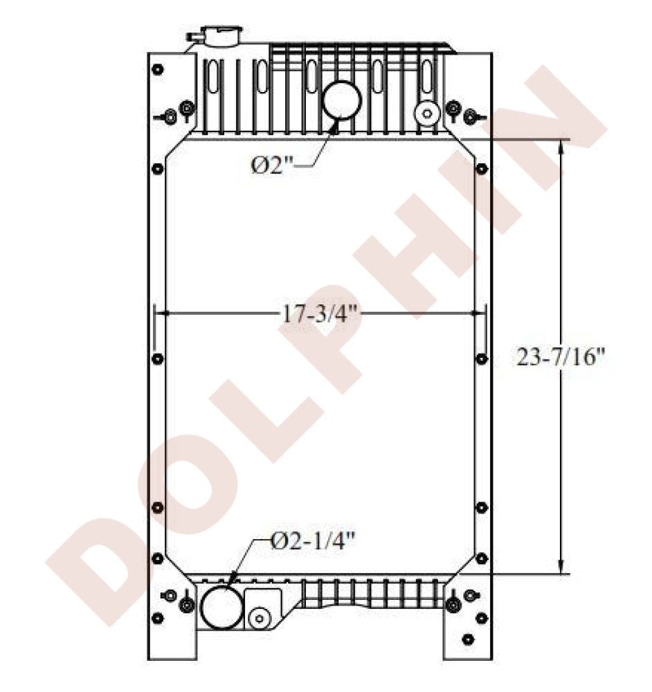 PERKINS GENERATOR RADIATOR 23-7/16'' x 17-3/4'' x 4''