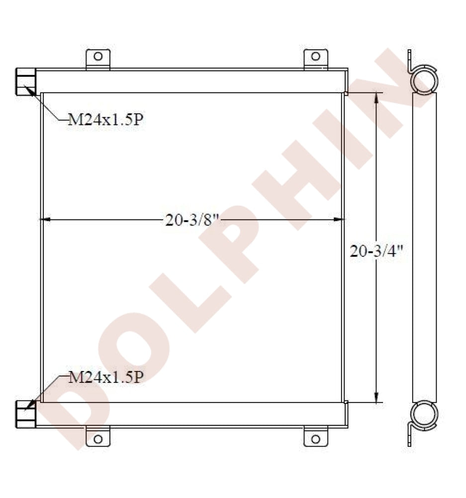 KOMATSU OIL COOLER - DUMP TRUCK  HD785-7 20-3/4