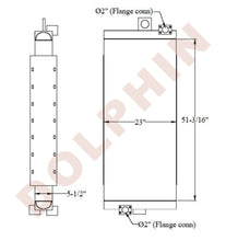 OIL COOLER 51-3/16" x 23" x 5-1/2"