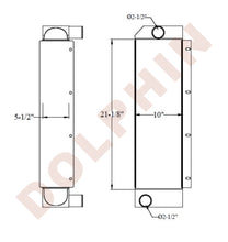 CHARGE AIR COOLER, 31-1/8" x 10" x 5-1/2"