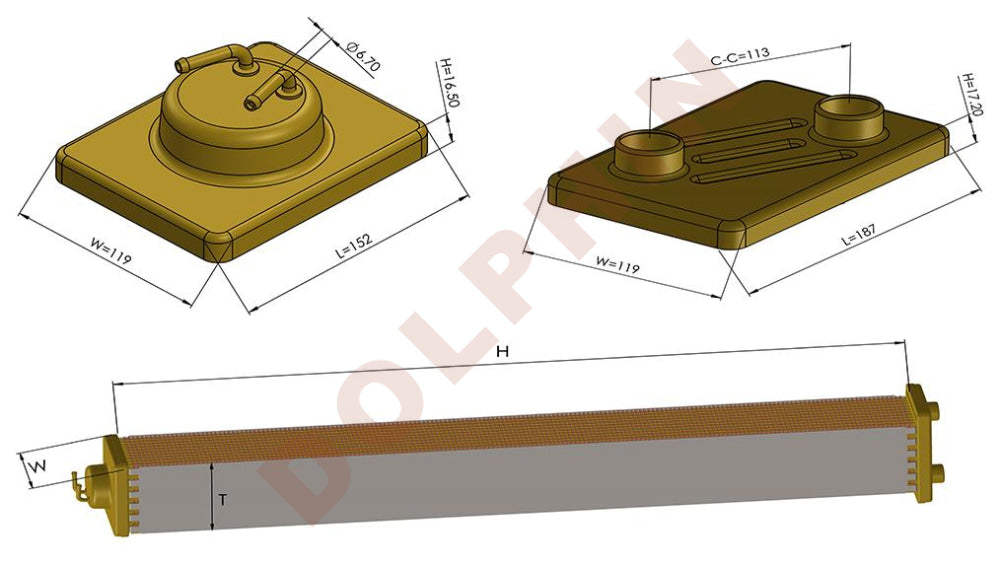 CATERPILLAR RADIATOR, D9R Small, 42.32