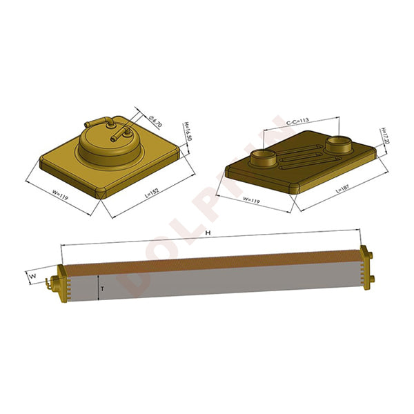 CATERPILLAR RADIATOR - D9R Small, 42.32